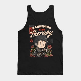 Gardening is My Therapy - Cute Nature Geek Gift Tank Top